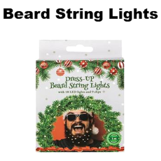 Christmas Dress-Up Beard Light, 1 metre - 10 Piece